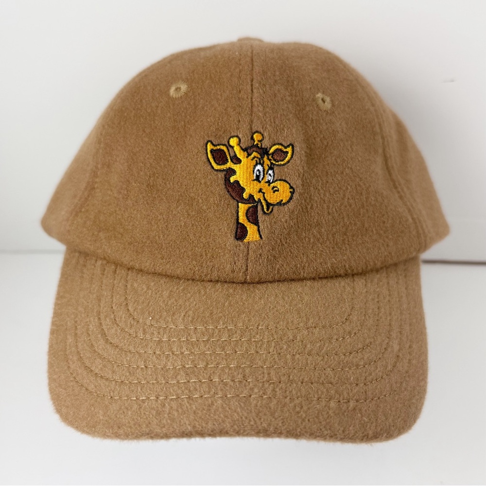 Bonobos x Toys R Us Geoffrey Embroider 100% Wool Baseball Cap Brown Mens OS NWT